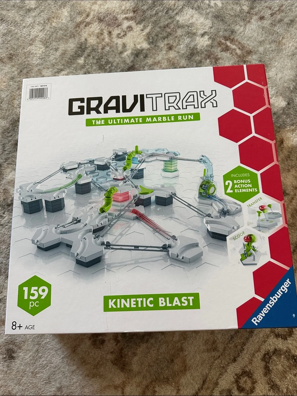 Ravensburger GraviTrax Kinetic Blast Marble Run - White, Green & Red